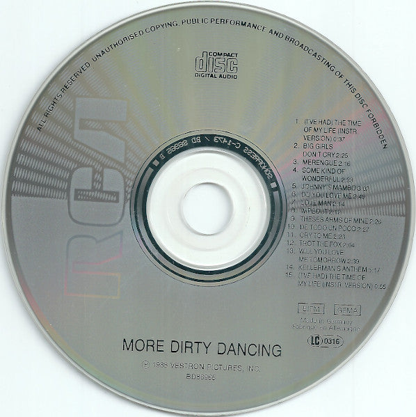 Various : More Dirty Dancing (More Original Music From The Hit Motion Picture "Dirty Dancing") (CD, Album, Comp)