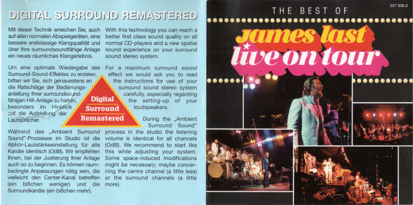 James Last : The Best Of Live On Tour (CD, Album, Comp, RM)