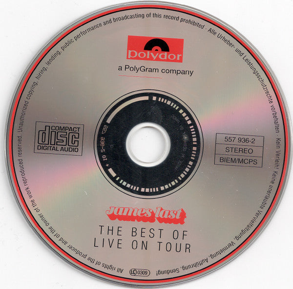 James Last : The Best Of Live On Tour (CD, Album, Comp, RM)