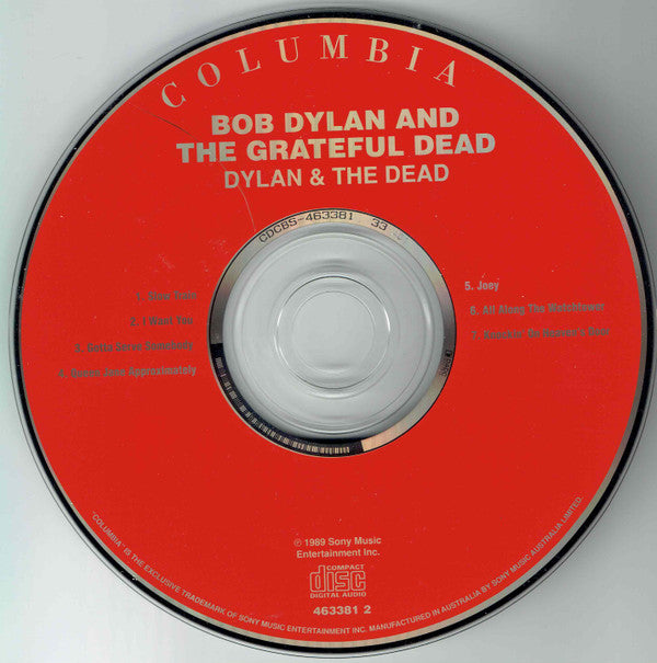 Bob Dylan & The Grateful Dead : Dylan & The Dead (CD, Album)
