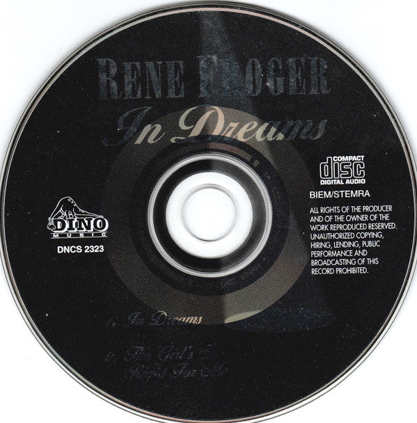 René Froger : In Dreams (CD, Single, Car)