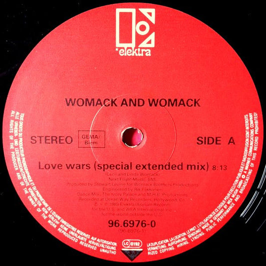 Womack & Womack : Love Wars (Special Extended Mix) (12", Maxi)