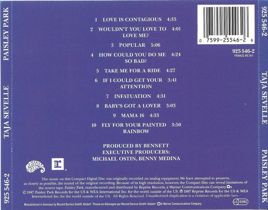 Taja Sevelle : Taja Sevelle (CD, Album)