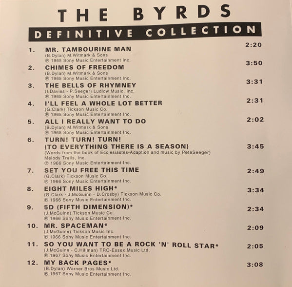 The Byrds : Definitive Collection (CD, Comp)