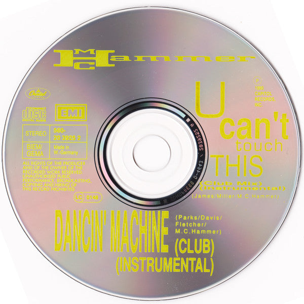 MC Hammer : U Can't Touch This (CD, Maxi)