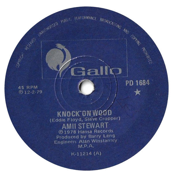 Amii Stewart : Knock On Wood (7", Single)