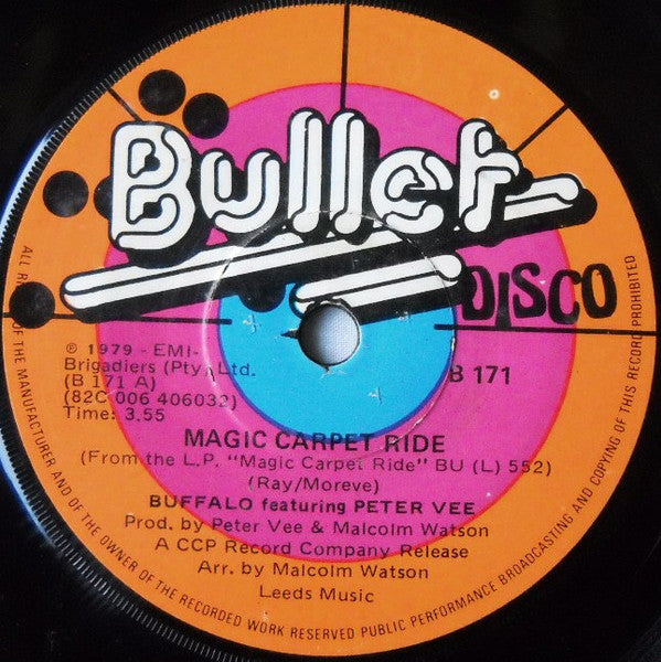 Buffalo : Magic Carpet Ride / Let's Work Together (7")
