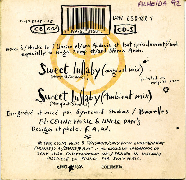 Deep Forest : Sweet Lullaby (CD, Single, Car)