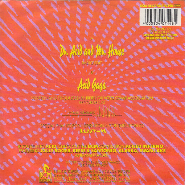 Rififi : Dr. Acid And Mr. House (7", Single)
