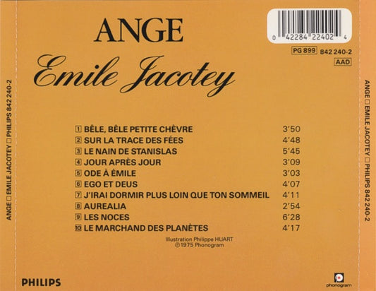 Ange (4) : Emile Jacotey (CD, Album, RE)