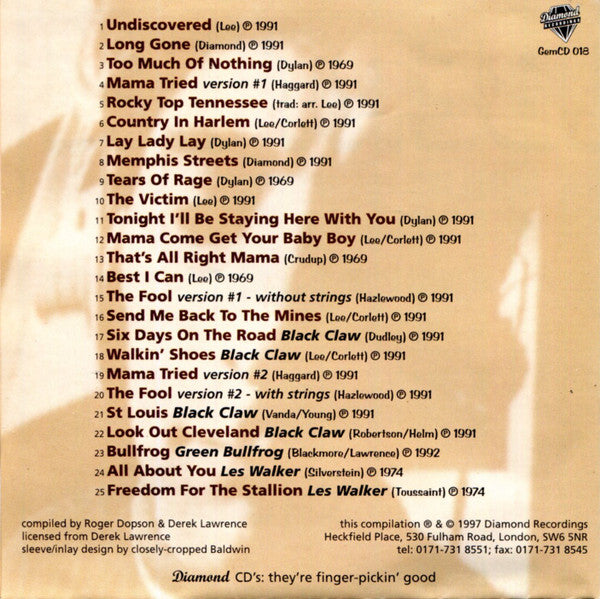 Albert Lee : Undiscovered (CD, Comp)