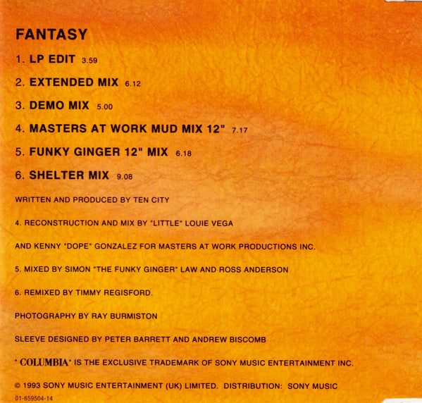 Ten City : Fantasy (CD, Maxi)