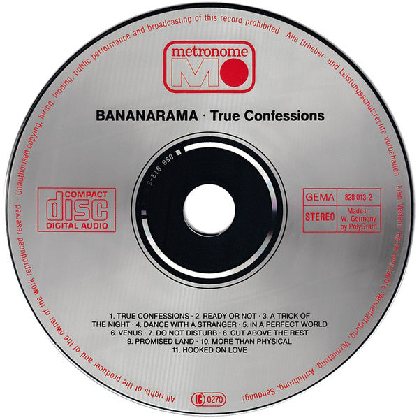 Bananarama : True Confessions (CD, Album)