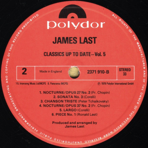 Orchester James Last : Classics Up To Date Vol. 5 (LP, Album)