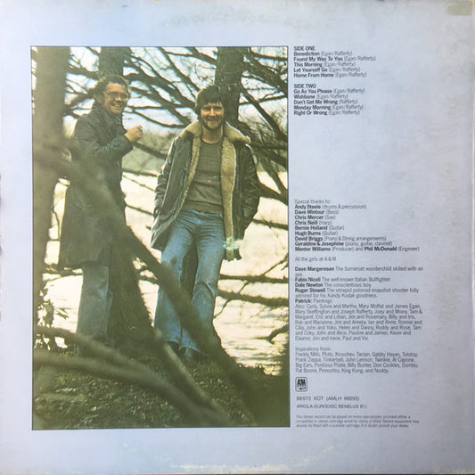 Stealers Wheel : Right Or Wrong (LP, Album)
