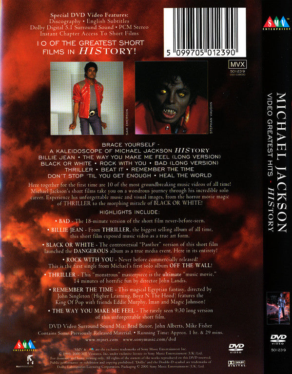 Michael Jackson : Video Greatest Hits - HIStory (DVD)