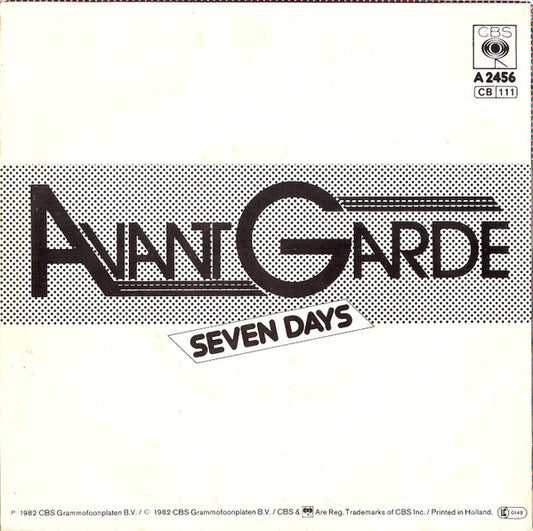Avant Garde (12) : Seven Days (7", Single)