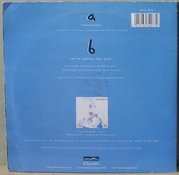 Sinéad O'Connor : Mandinka (7", Single, Gat)