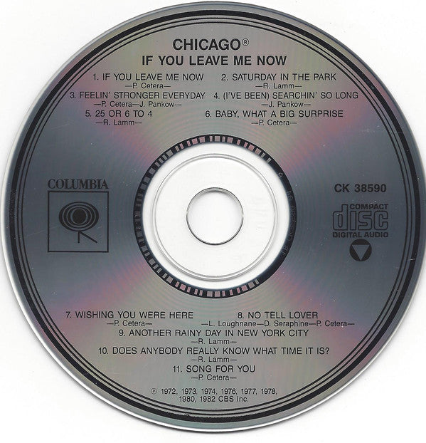 Chicago (2) : If You Leave Me Now (CD, Comp)