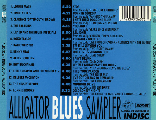 Various : Alligator Blues Sampler (CD, Comp, Smplr)