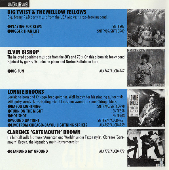 Various : Alligator Blues Sampler (CD, Comp, Smplr)