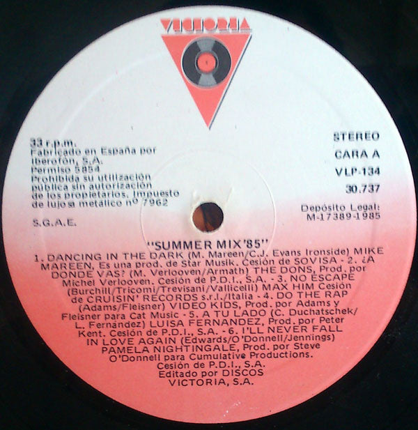 Various : Summer Mix 85 (LP, Comp)