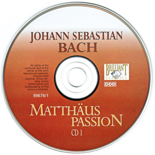 Johann Sebastian Bach, Emma Kirkby, Michael Chance, Rogers Covey-Crump, Michael George (3), The King's College Choir Of Cambridge, Brandenburg Consort, Stephen Cleobury : Matthäus Passion (3xCD, Album)