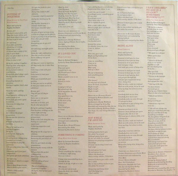 Barbra Streisand : The Broadway Album (LP, Album)
