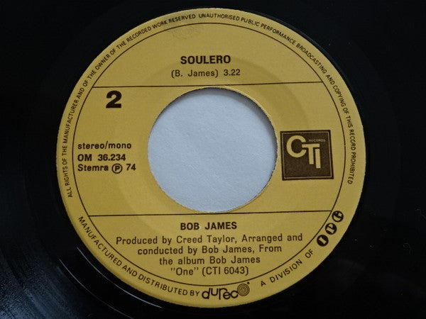 Bob James : Feel Like Making Love (7")