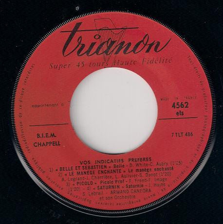 Armand Canfora Et Son Orchestre : Vos Indicatifs Préférés (7", EP)