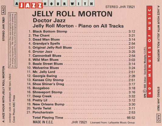 Jelly Roll Morton : Doctor Jazz (CD, Comp)