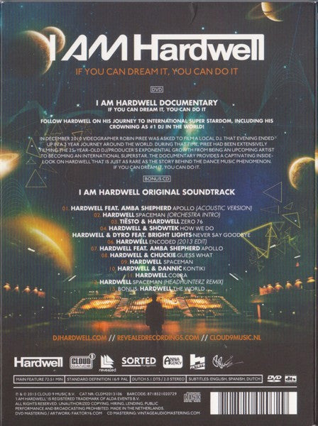 Hardwell : I Am Hardwell (DVD-V, NTSC + CD, Comp)