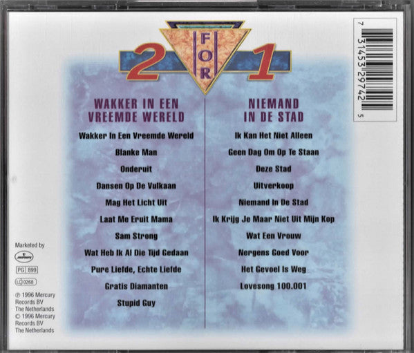 De Dijk : 2 For 1: Wakker In Een Vreemde Wereld / Niemand In De Stad (CD, Album, RE + CD, Album, RE + Comp)