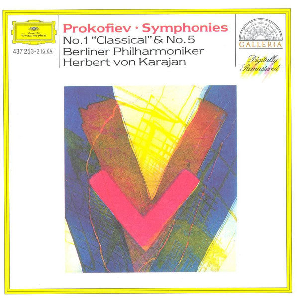 Prokofiev* - Berliner Philharmoniker, Herbert Von Karajan : Symphonies: No.1 "Classical" & No. 5 (CD, Comp, RE, RM)