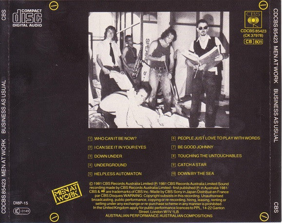 Men At Work : Business As Usual (CD, Album, RE)