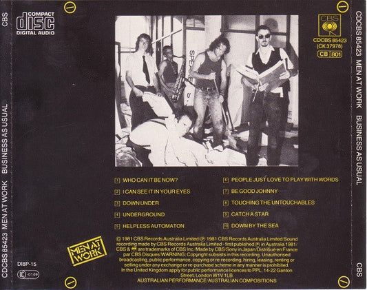 Men At Work : Business As Usual (CD, Album, RE)