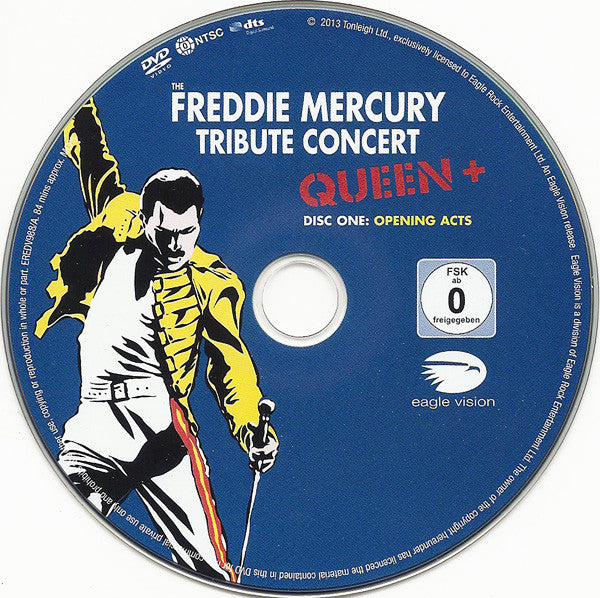 Queen + Various : The Freddie Mercury Tribute Concert (3xDVD-V, Multichannel, NTSC)