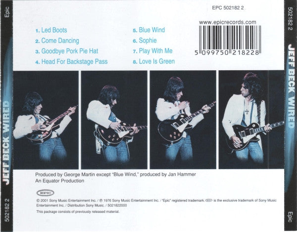 Jeff Beck : Wired (CD, Album, RE, RM)