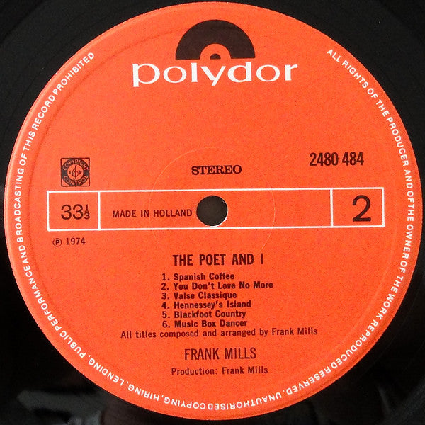 Frank Mills : The Poet And I (LP, Album)