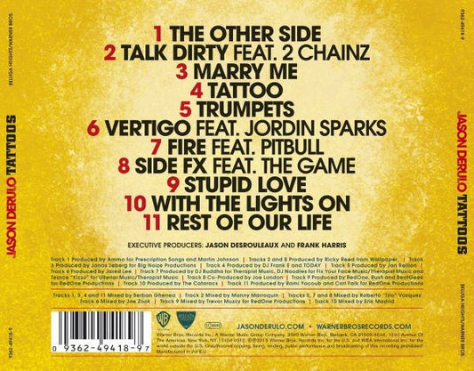 Jason Derulo : Tattoos (CD, Album)