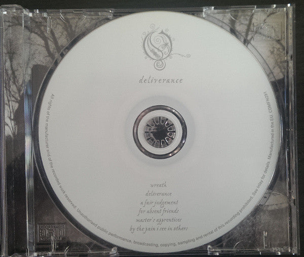 Opeth : Deliverance (CD, Album, Whi)