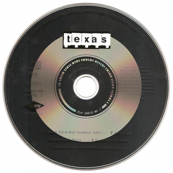 Texas : Black Eyed Boy (CD, Single)