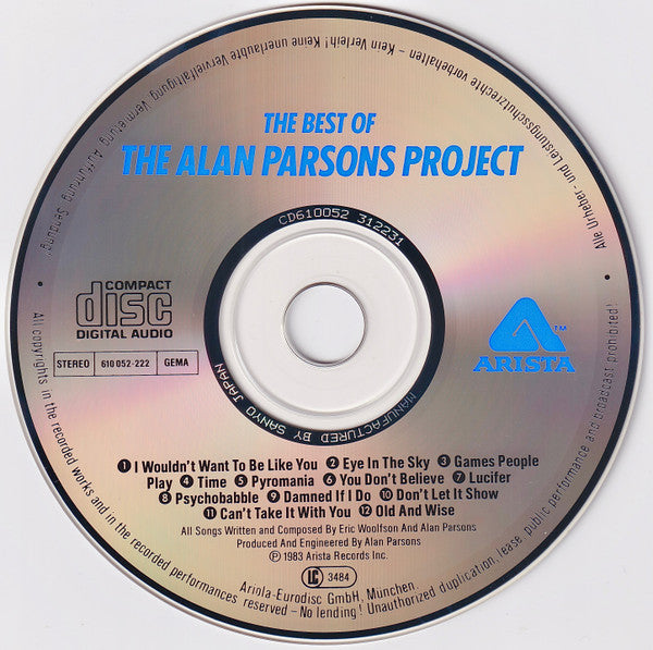 The Alan Parsons Project : The Best Of The Alan Parsons Project (CD, Comp, RM)