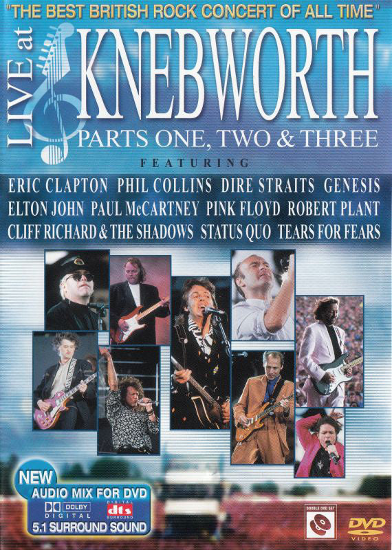 Various : Live At Knebworth - Parts One, Two & Three (2xDVD-V, Multichannel, PAL)