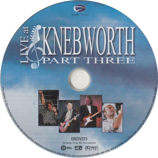 Various : Live At Knebworth - Parts One, Two & Three (2xDVD-V, Multichannel, PAL)