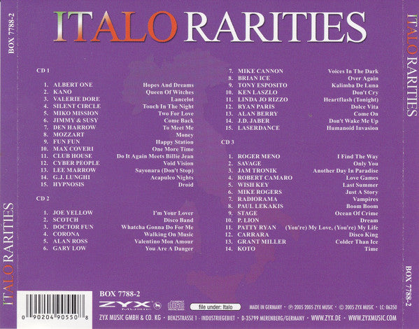 Various : Italo Rarities (Box + 3xCD, Comp)