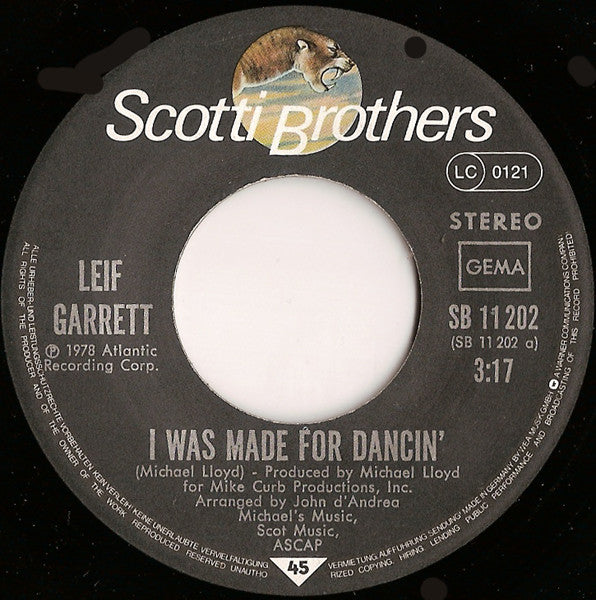 Leif Garrett : I Was Made For Dancin'  (7", Single)