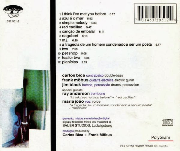 Carlos Bica & Azul Special Guests Ray Anderson, Maria João : Azul (CD)