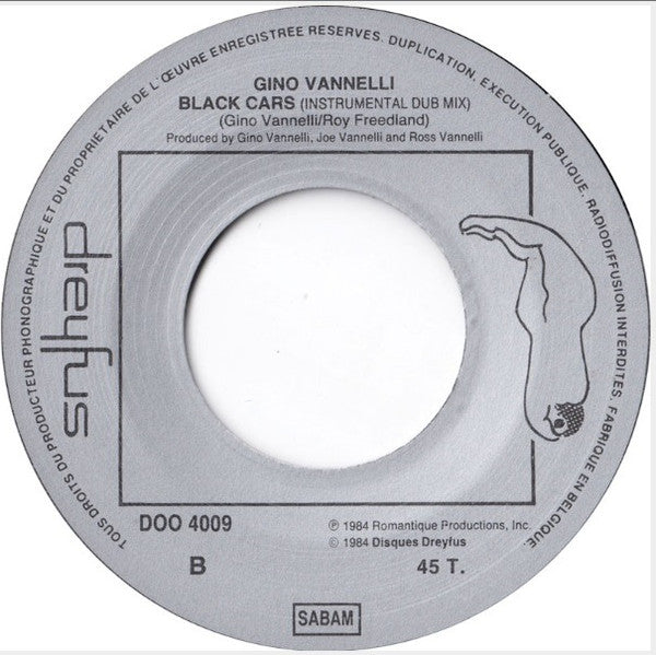 Gino Vannelli : Black Cars (US Mix) (7", Single)