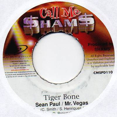 Sean Paul & Mr. Vegas : Tiger Bone (7")